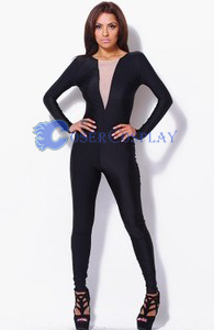 Fashion V-Neck Party Catsuit